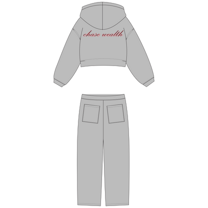 'CHASE WEALTH' GREY TRACKSUIT