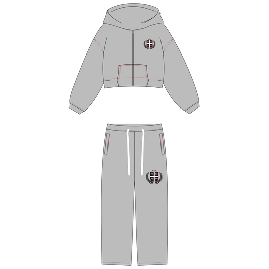 'CHASE WEALTH' GREY TRACKSUIT
